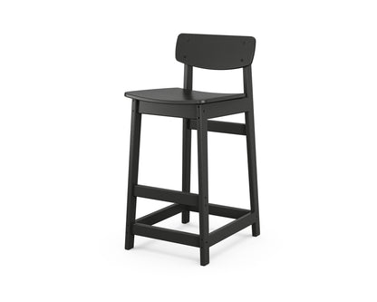 POLYWOOD Modern Studio Urban Lowback Bar Chair