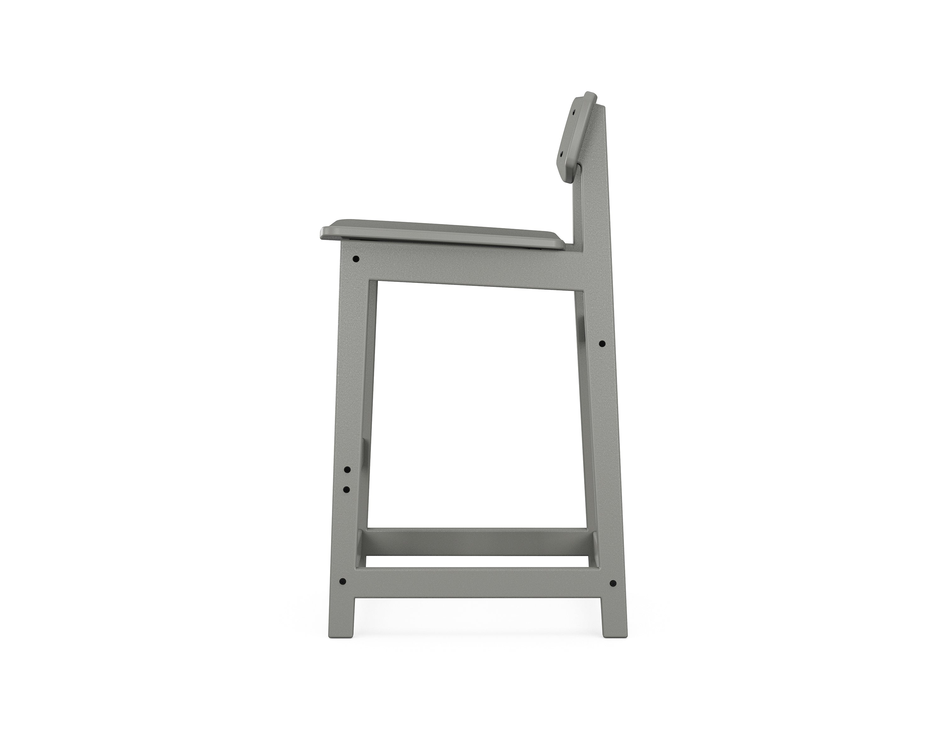 POLYWOOD Modern Studio Urban Lowback Bar Chair