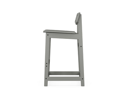 POLYWOOD Modern Studio Urban Lowback Bar Chair