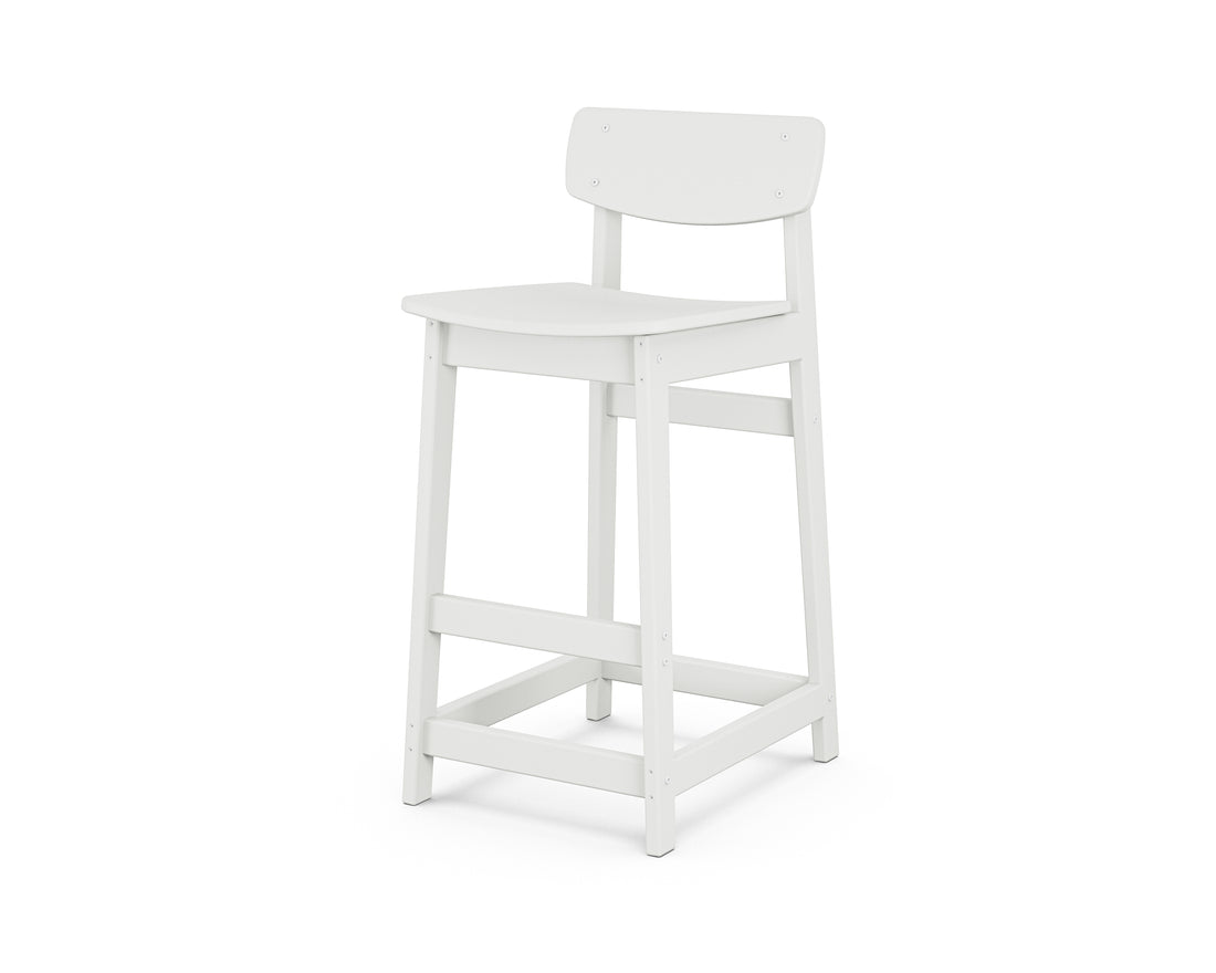 POLYWOOD Modern Studio Urban Lowback Bar Chair