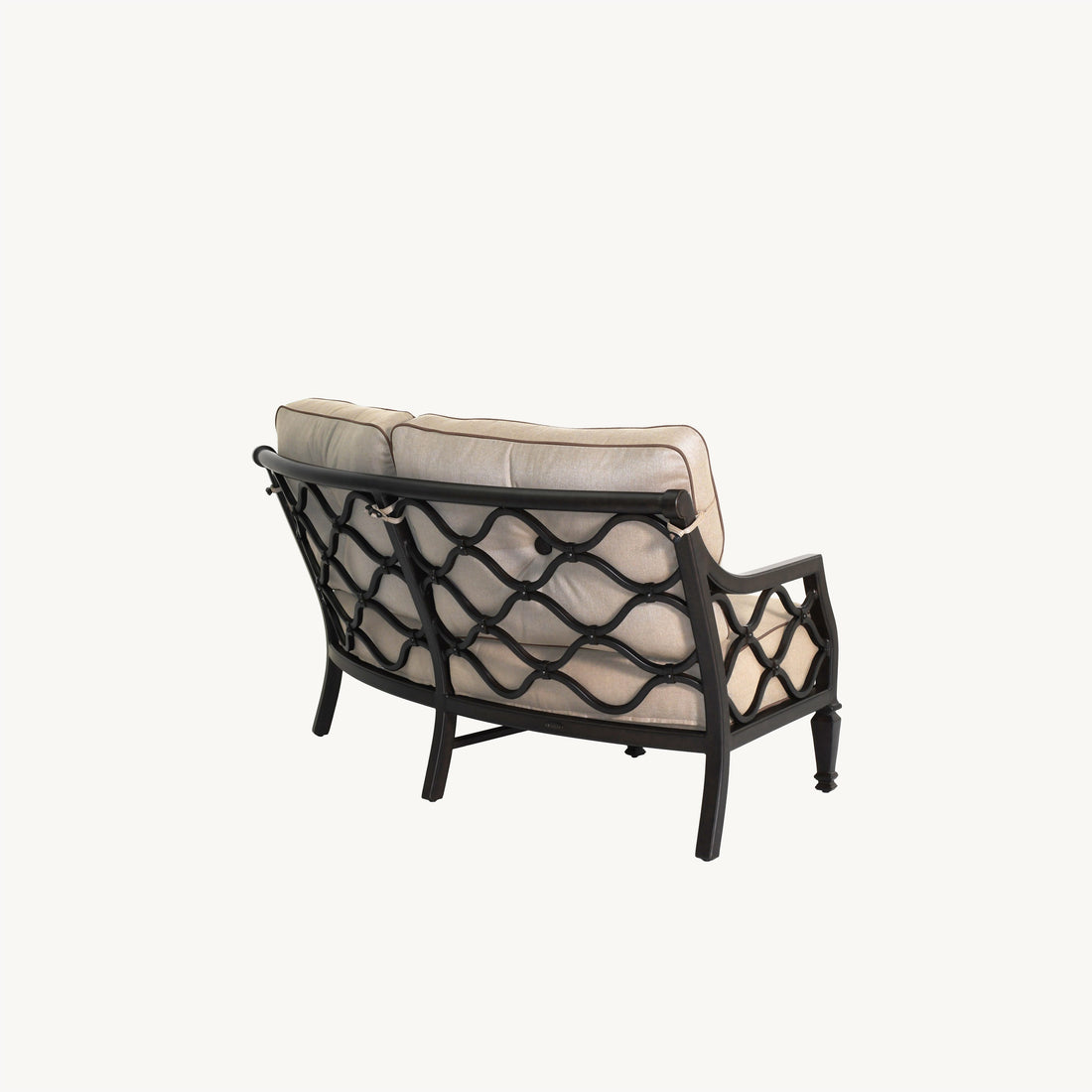 Castelle Villa Bianca Cushioned Crescent Loveseat, view 2