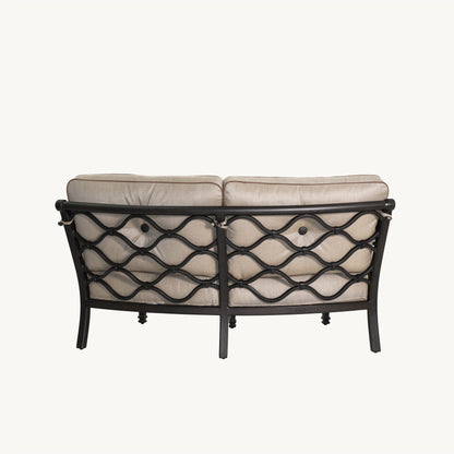 Castelle Villa Bianca Cushioned Crescent Loveseat, view 5
