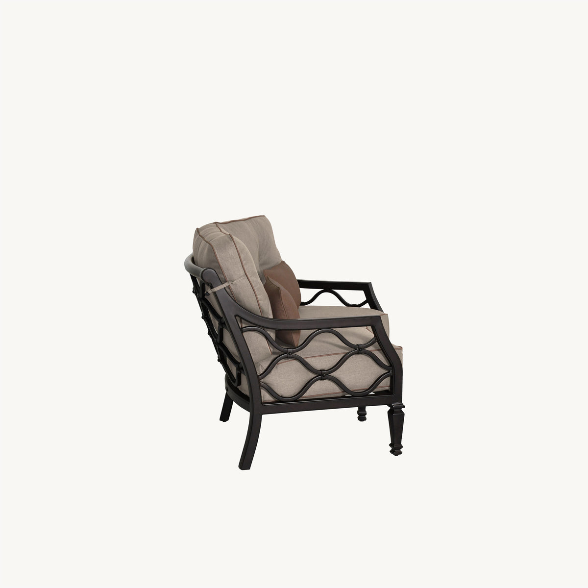 Castelle Villa Bianca Cushioned Crescent Loveseat, view 3