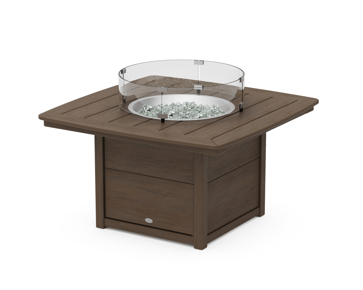 POLYWOOD Nautical 42" Fire Pit Table in Kona