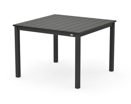 POLYWOOD Main Street 42 x 42 Dining Table in Black / Black