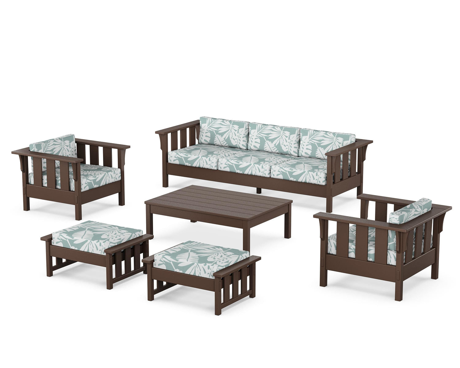 POLYWOOD Acadia 6-Piece Lounge Sofa Set