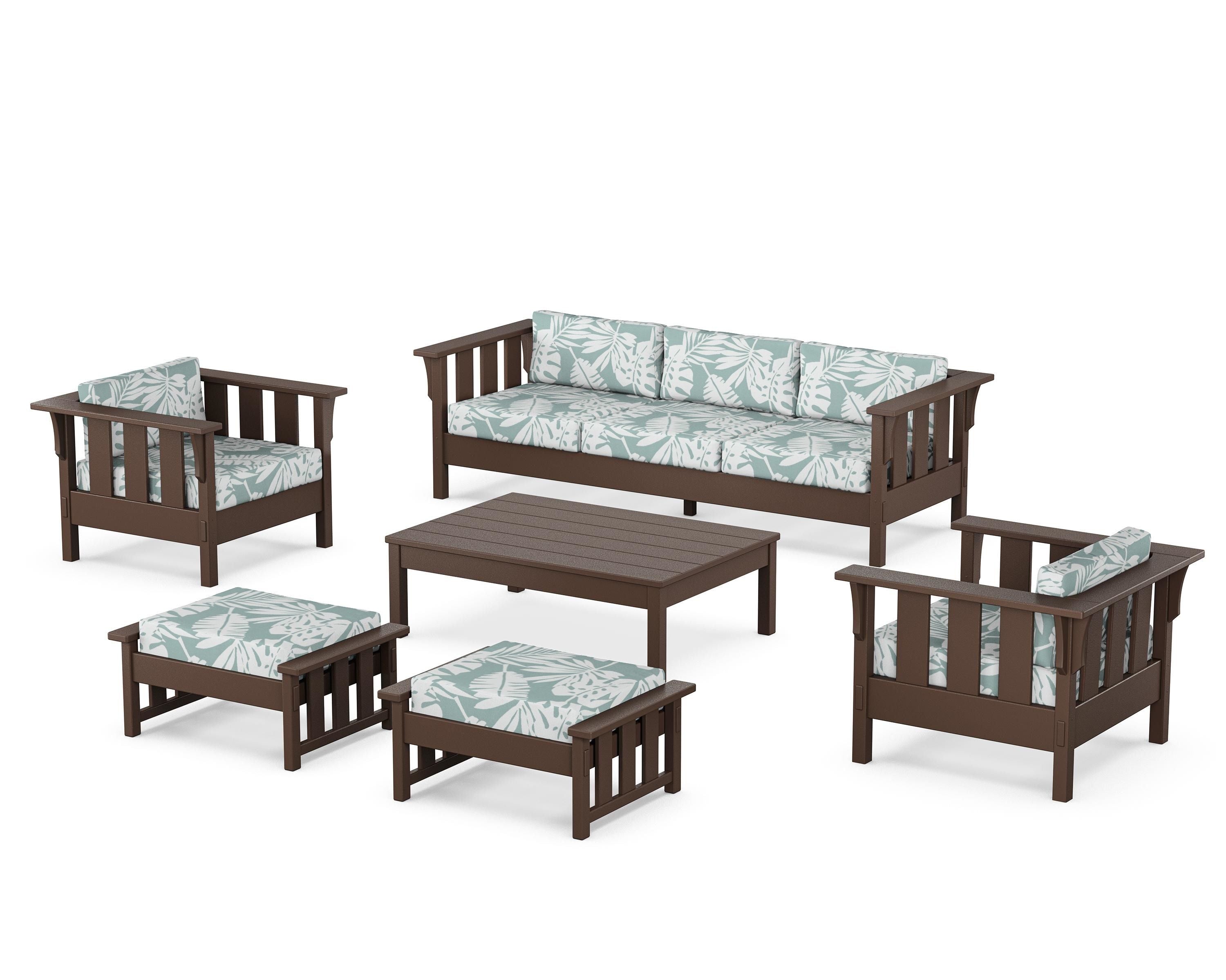 POLYWOOD Acadia 6-Piece Lounge Sofa Set