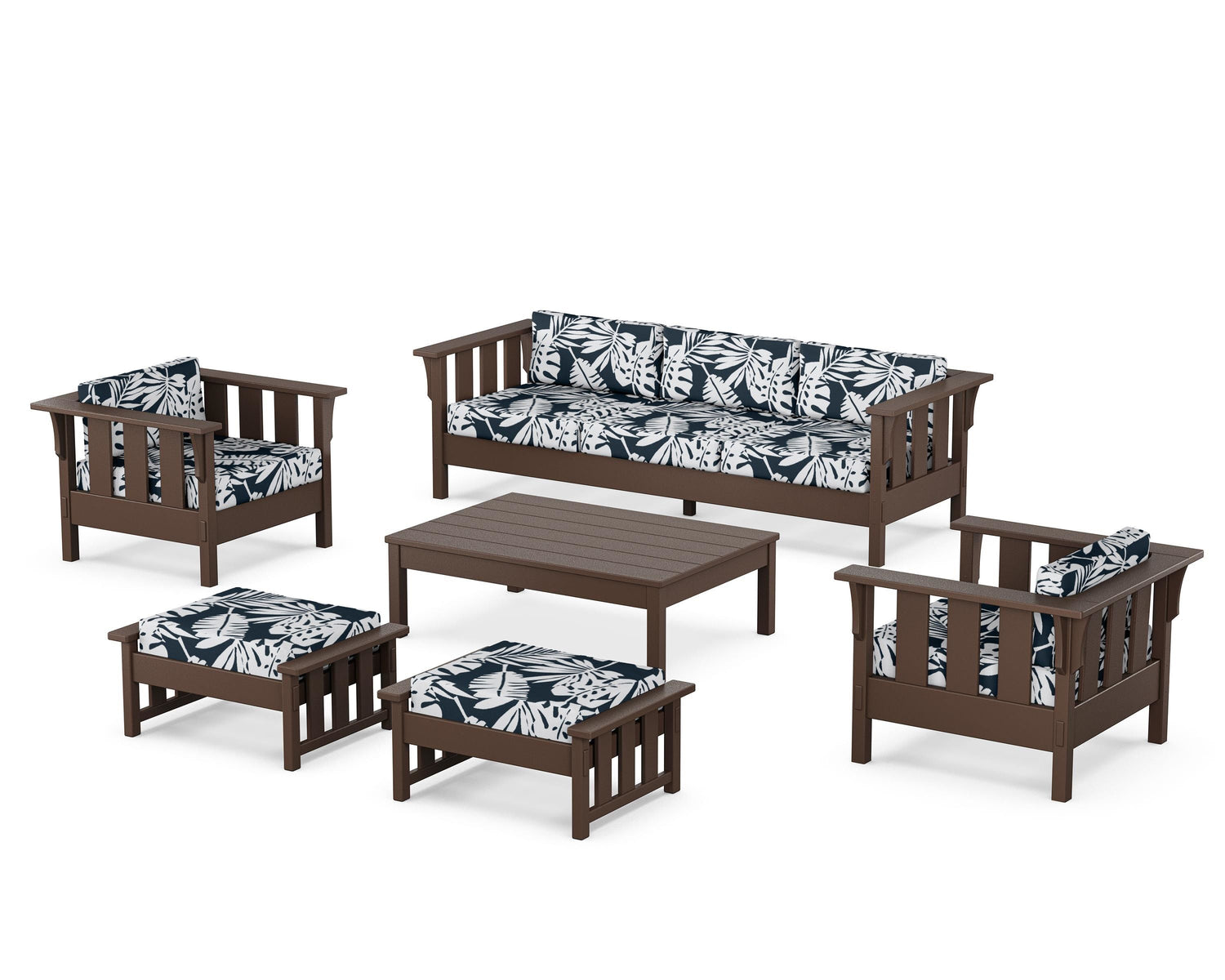 POLYWOOD Acadia 6-Piece Lounge Sofa Set