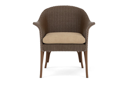 Lloyd Flanders All Seasons Lounge Chair in Bark with Hayden Sand fabric
