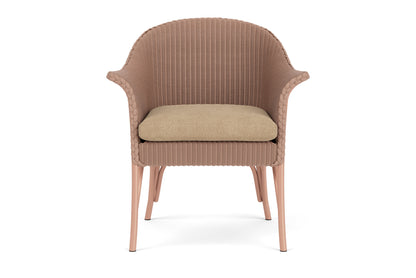 Lloyd Flanders All Seasons Lounge Chair in Rosewood with Hayden Sand fabric