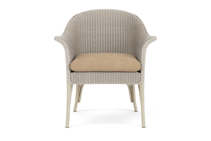 Lloyd Flanders All Seasons Lounge Chair in Linen with Hayden Sand fabric