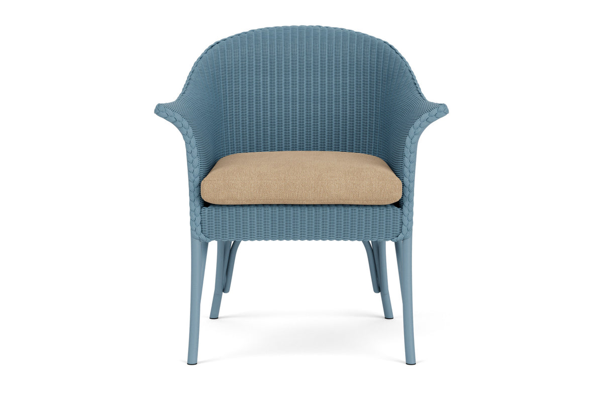 Lloyd Flanders All Seasons Lounge Chair in Stillwater with Hayden Sand fabric