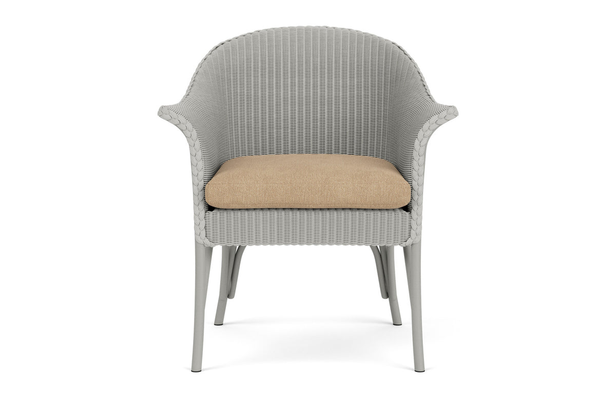 Lloyd Flanders All Seasons Lounge Chair in Platinum with Hayden Sand fabric