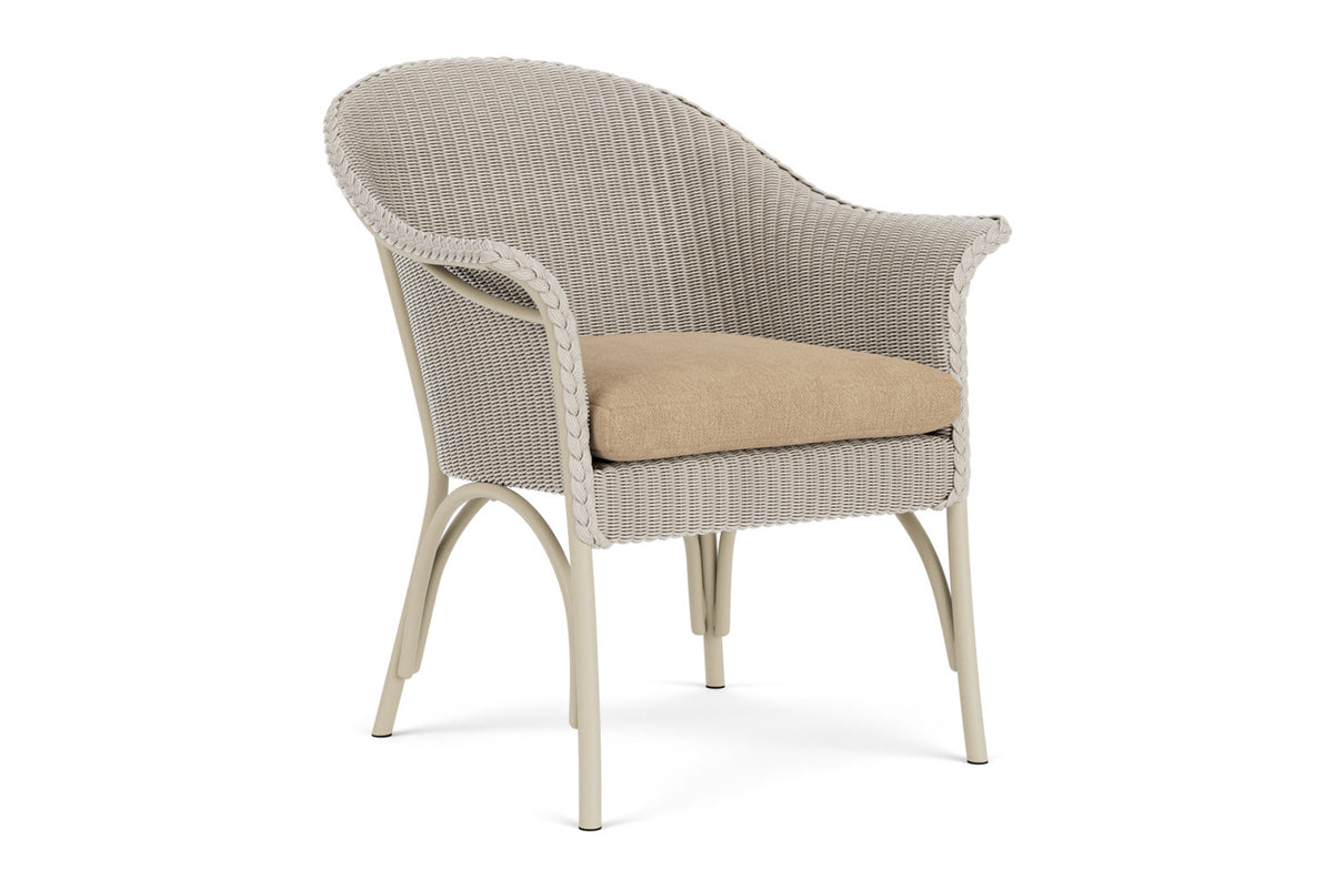 Lloyd Flanders All Seasons Lounge Chair in Linen with Hayden Sand fabric, view 2