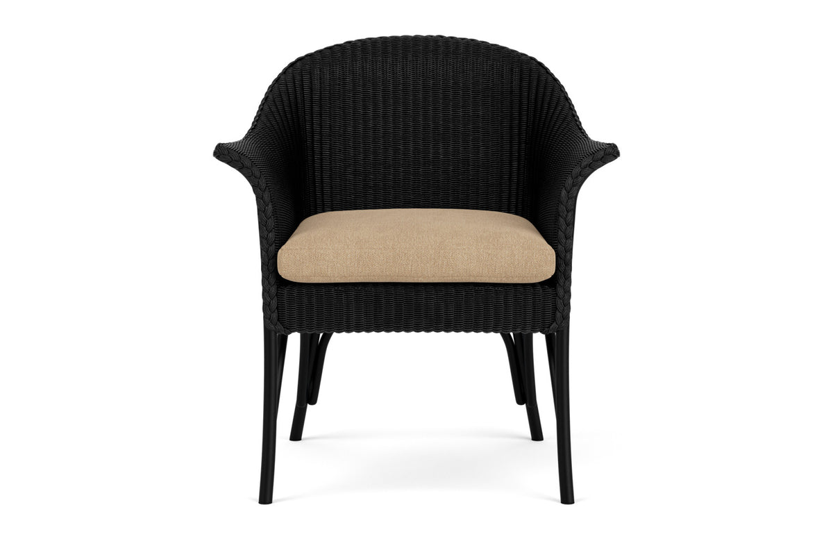 Lloyd Flanders All Seasons Lounge Chair in Ebony with Hayden Sand fabric