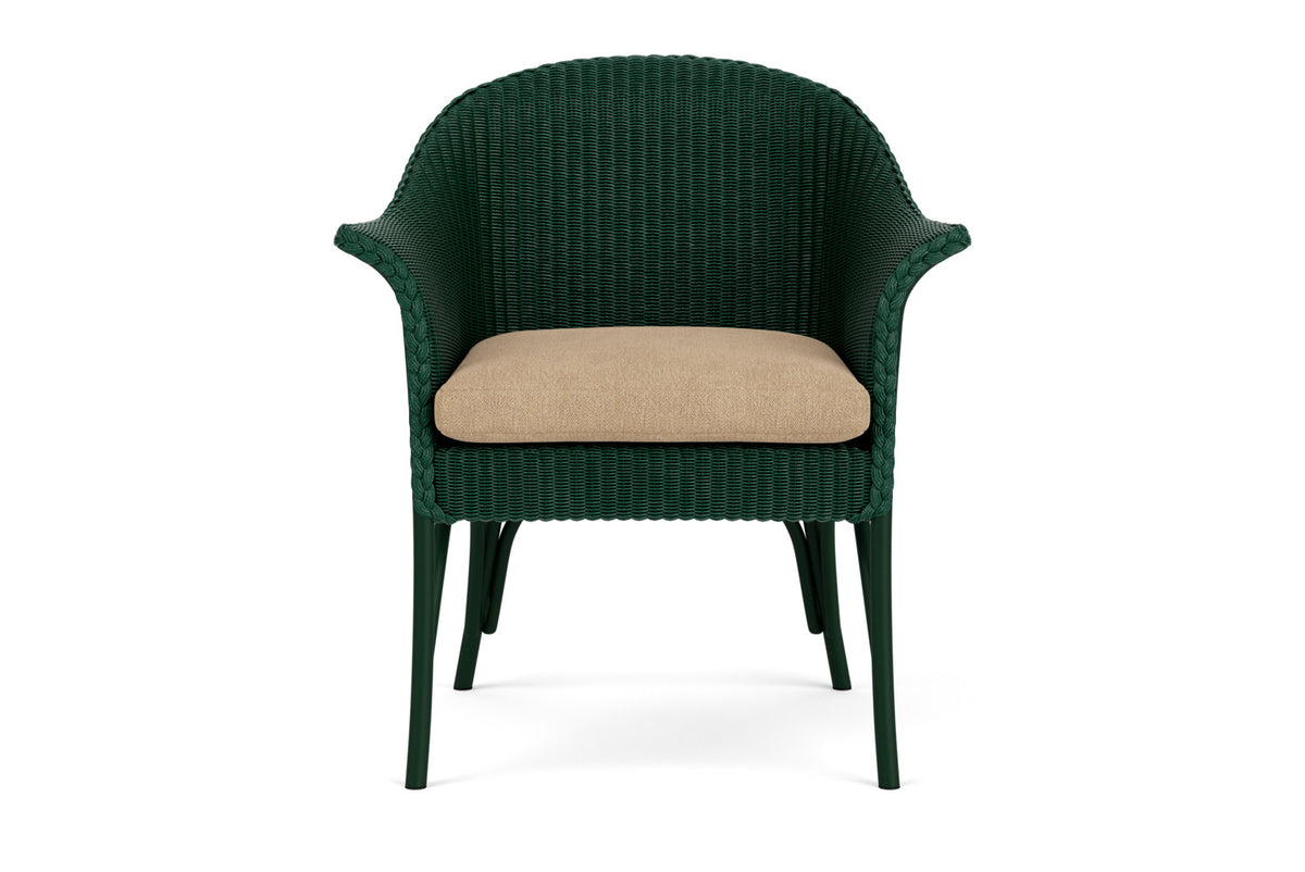 Lloyd Flanders All Seasons Lounge Chair in Woodland with Hayden Sand fabric