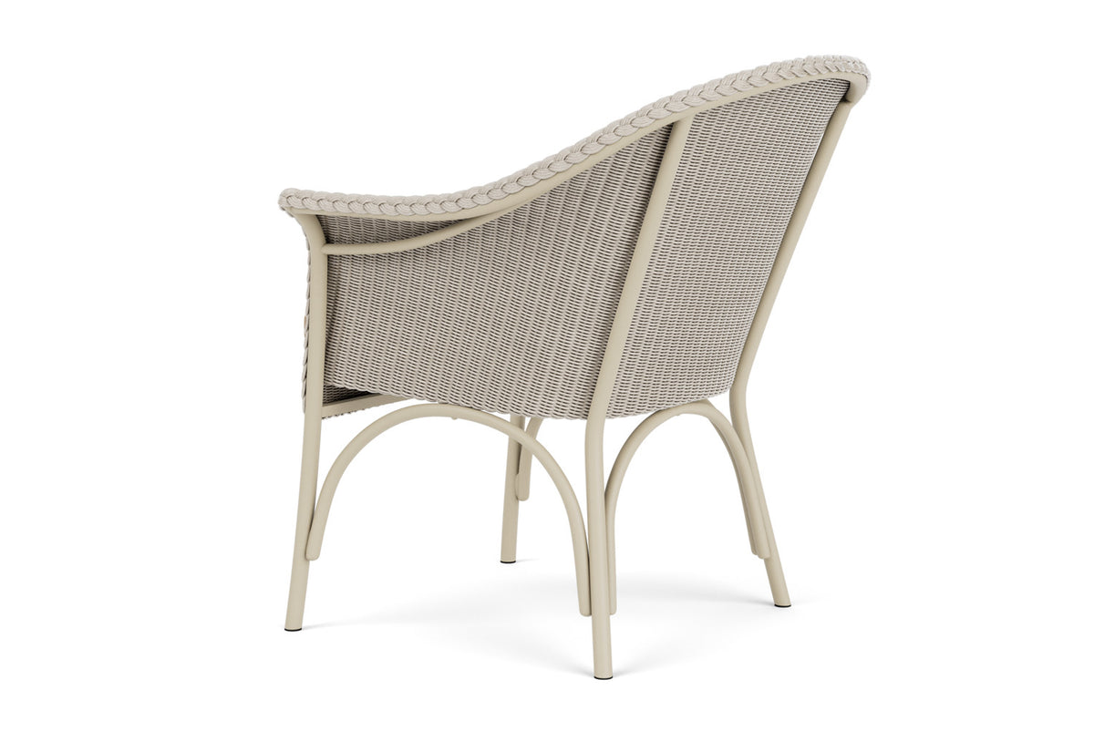 Lloyd Flanders All Seasons Lounge Chair in Linen with Hayden Sand fabric, view 8