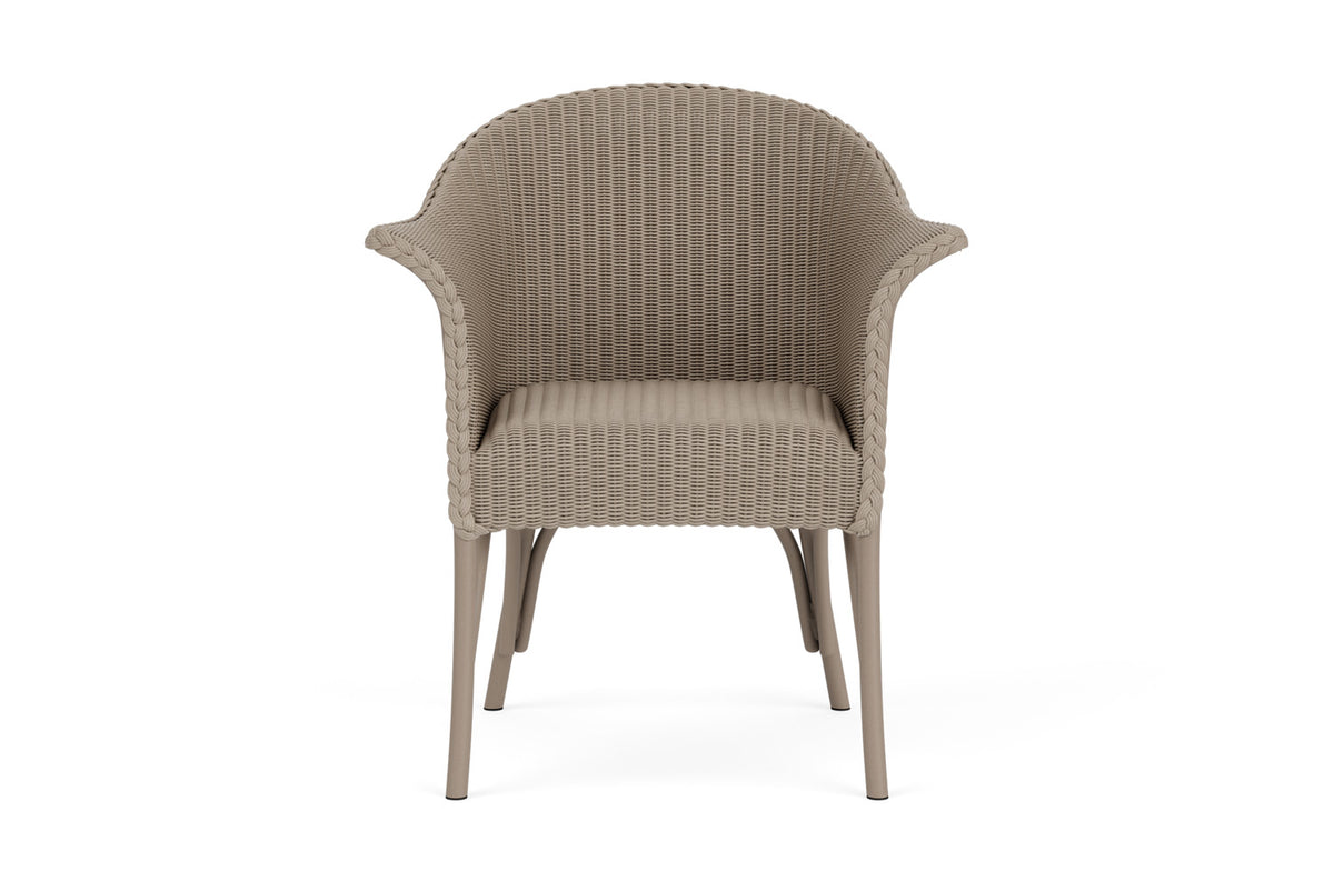 Lloyd Flanders All Seasons Dining Armchair with Padded Seat in French Beige