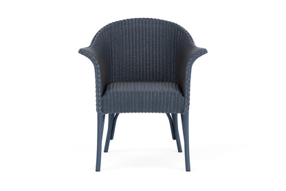 Lloyd Flanders All Seasons Dining Armchair with Padded Seat in Denim Blue