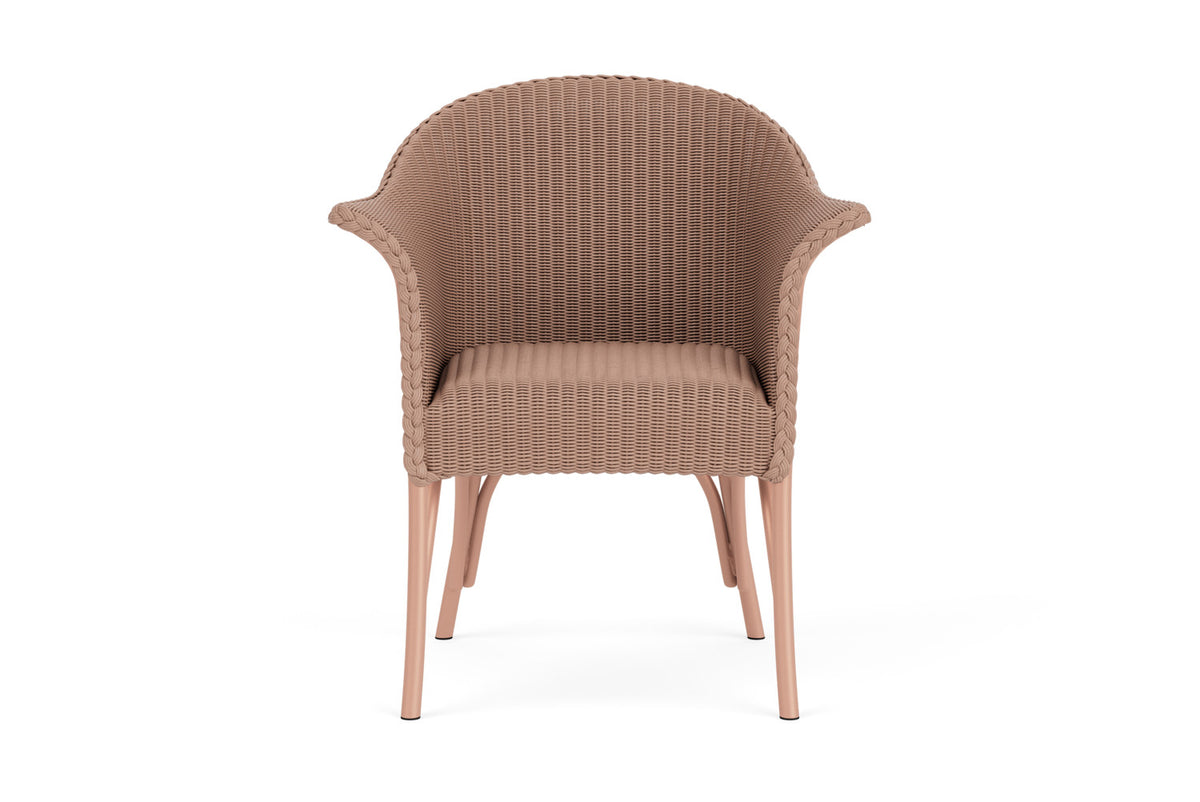 Lloyd Flanders All Seasons Dining Armchair with Padded Seat in Rosewood
