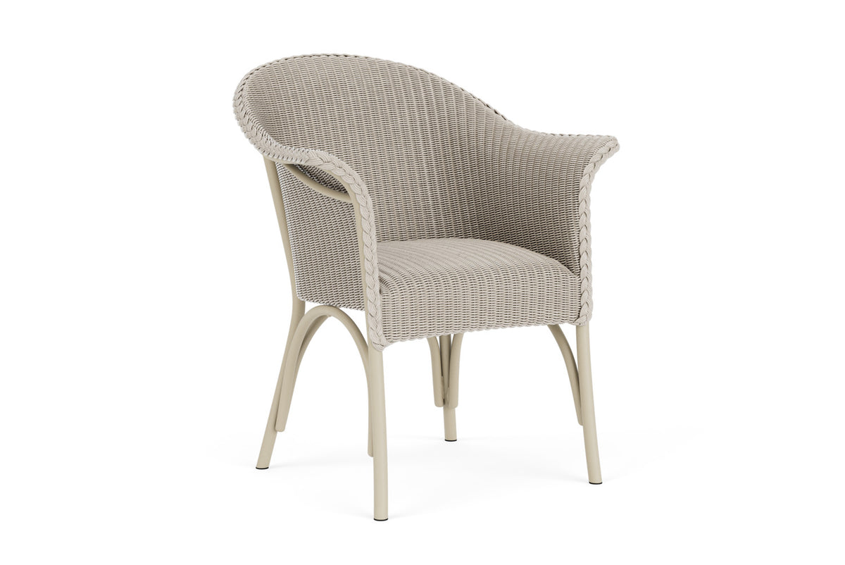 Lloyd Flanders All Seasons Dining Armchair with Padded Seat in Linen, view 2