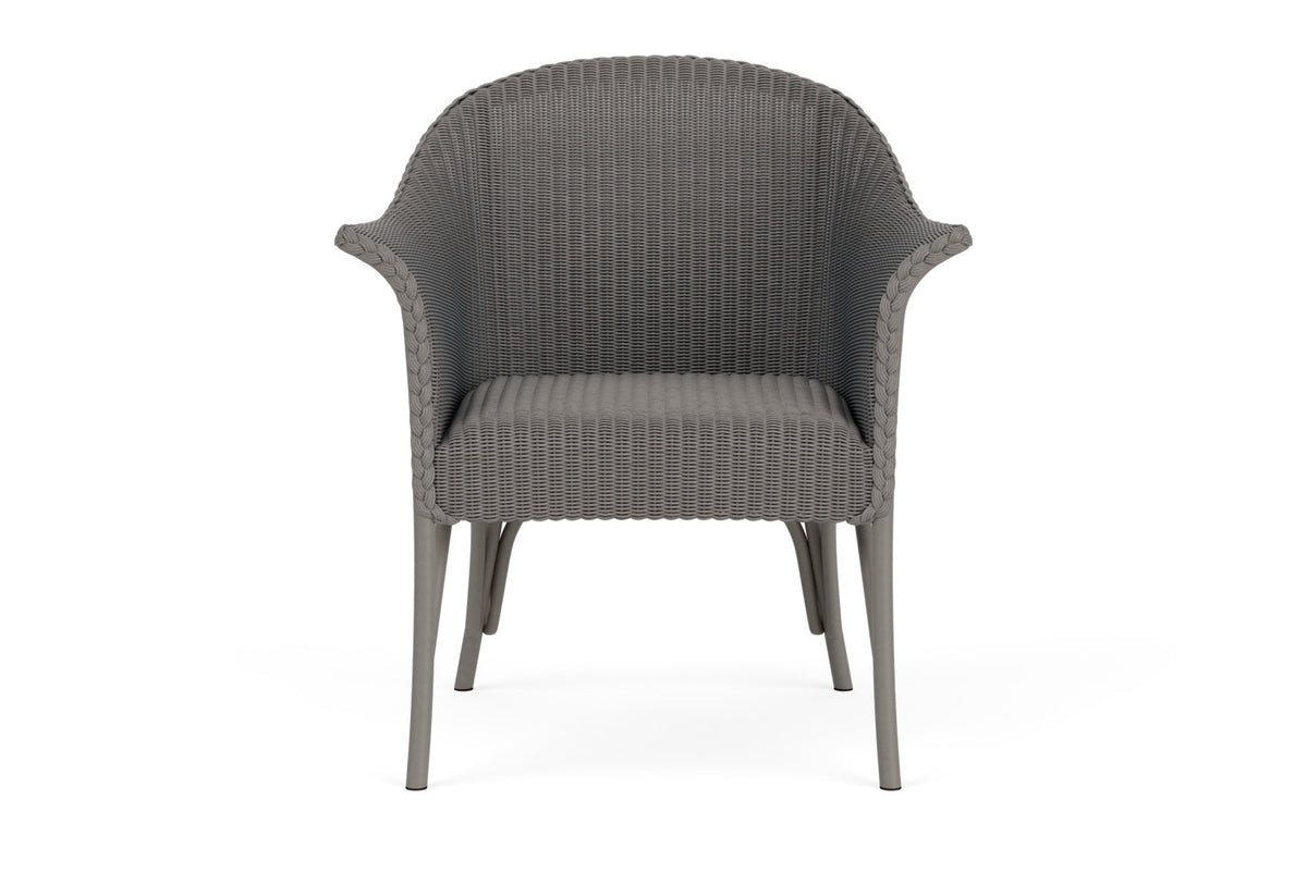 Lloyd Flanders All Seasons Lounge Chair with Padded Seat in Pewter