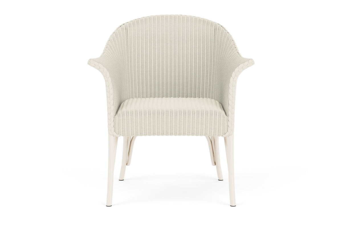 Lloyd Flanders All Seasons Lounge Chair with Padded Seat in Ivory