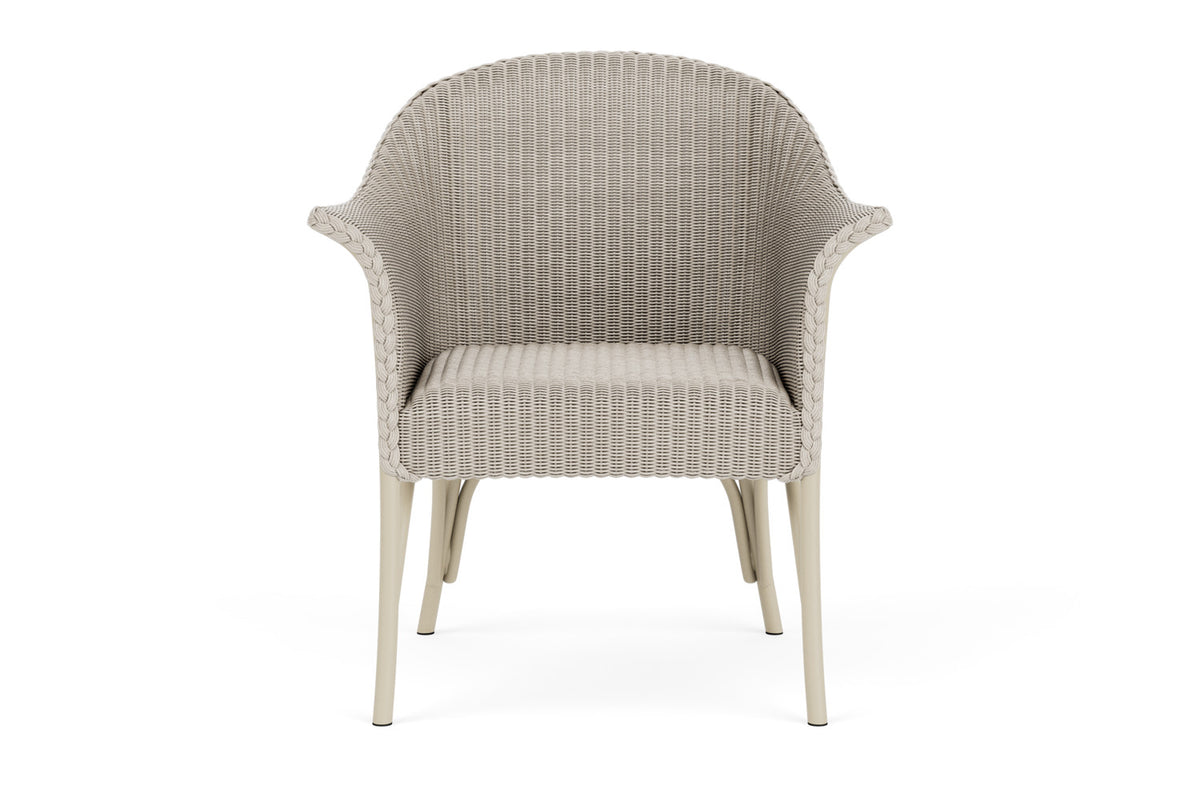 Lloyd Flanders All Seasons Lounge Chair with Padded Seat in Linen