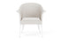 Lloyd Flanders All Seasons Lounge Chair with Padded Seat in White