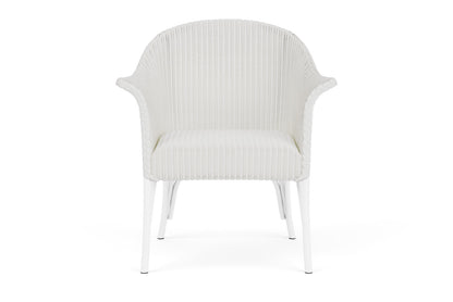 Lloyd Flanders All Seasons Lounge Chair with Padded Seat in Matte White