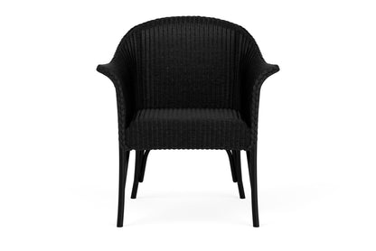 Lloyd Flanders All Seasons Lounge Chair with Padded Seat in Ebony