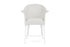 Lloyd Flanders All Seasons Balcony Stool with Padded Seat in Matte White