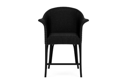 Lloyd Flanders All Seasons Balcony Stool with Padded Seat in Ebony