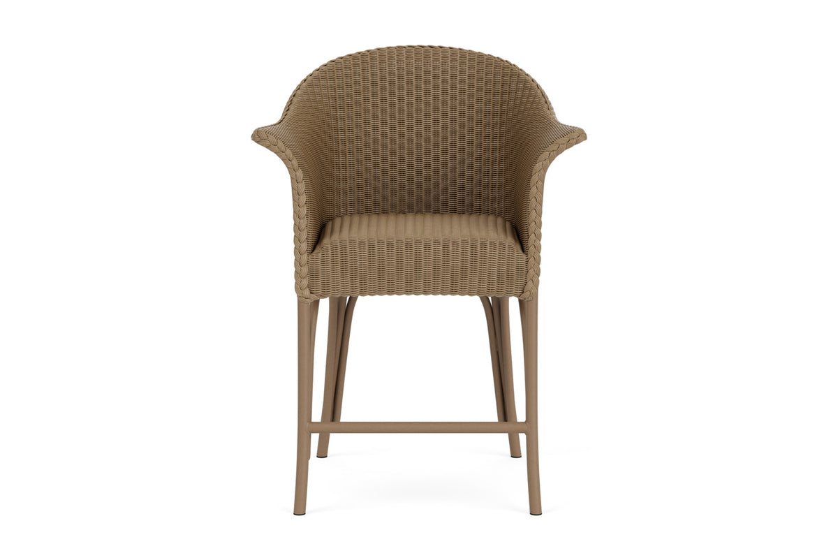 Lloyd Flanders All Seasons Balcony Stool with Padded Seat in Fawn