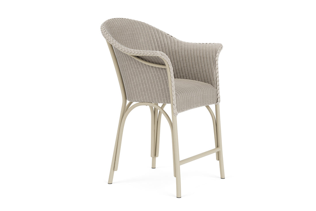 Lloyd Flanders All Seasons Balcony Stool with Padded Seat in Linen, view 3