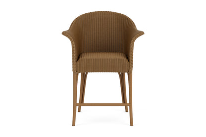 Lloyd Flanders All Seasons Balcony Stool with Padded Seat in Hickory