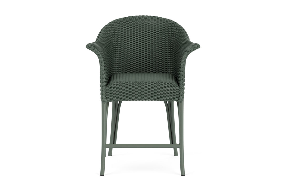Lloyd Flanders All Seasons Balcony Stool with Padded Seat in Spruce