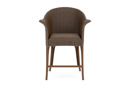 Lloyd Flanders All Seasons Balcony Stool with Padded Seat in Bark