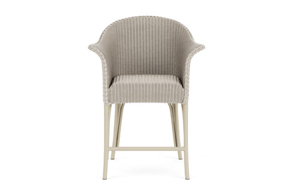 Lloyd Flanders All Seasons Balcony Stool with Padded Seat in Linen