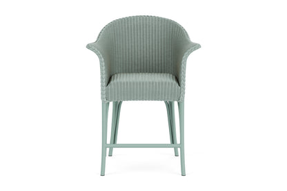 Lloyd Flanders All Seasons Balcony Stool with Padded Seat in Sea Glass