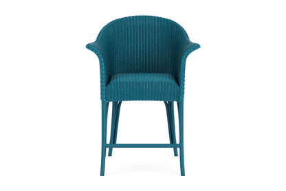 Lloyd Flanders All Seasons Balcony Stool with Padded Seat in Peacock