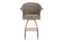 Lloyd Flanders All Seasons Swivel Bar Stool with Padded Seat in French Beige