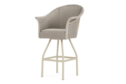Lloyd Flanders All Seasons Swivel Bar Stool with Padded Seat in Linen, view 10
