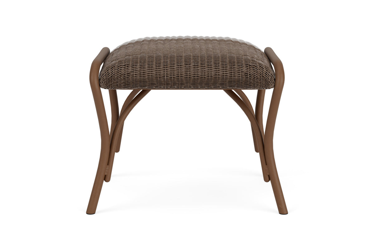 Lloyd Flanders All Seasons Ottoman with Padded Seat in Bark
