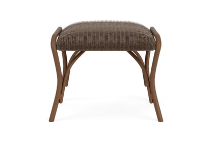 Lloyd Flanders All Seasons Ottoman with Padded Seat in Bark