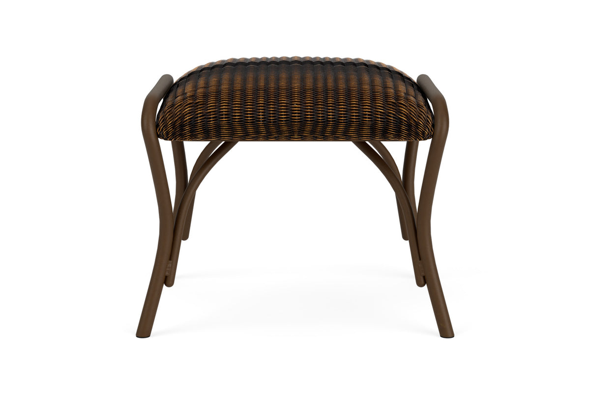 Lloyd Flanders All Seasons Ottoman with Padded Seat in Mink