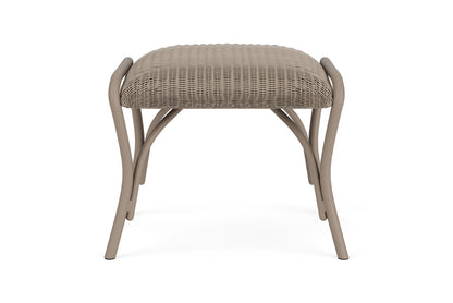 Lloyd Flanders All Seasons Ottoman with Padded Seat in French Beige