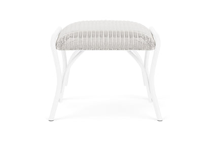 Lloyd Flanders All Seasons Ottoman with Padded Seat in White