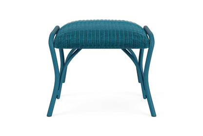 Lloyd Flanders All Seasons Ottoman with Padded Seat in Peacock