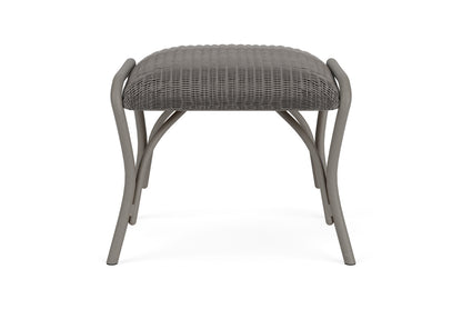Lloyd Flanders All Seasons Ottoman with Padded Seat in Pewter